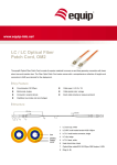 Equip LC/LC Fiber Optic Patch Cord- OM1/OM2