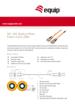 Equip SC/SC Fiber Optic Patch Cord- OM1/OM2