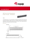 Equip 48-Port Keystone Cat.6 Shielded Patch Panel