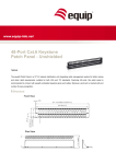 Equip 48-Port Keystone Cat.6 Unshielded Patch Panel