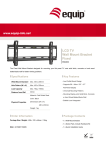 Equip LCD Wall Bracket, Fixed