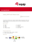 Equip Cat.6A S/FTP Flat Patch Cord