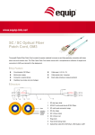 Equip SC/SC Fiber Optic Patch Cord- OM3