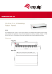 Equip 12-Port Cat.6 Desktop Patch Panel