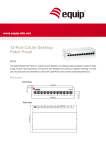 Equip 12-Port Cat.5e Desktop Patch Panel