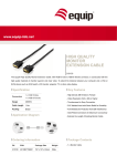 Equip High Quality Extension VGA Cable, 1.8m