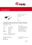 Equip USB to Parallel Converter Cable