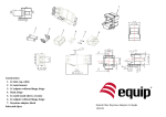 Equip Fiber Optic Keystone Adapter, LC Duplex