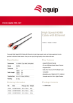 Equip High Speed HDMI Cable with Ethernet