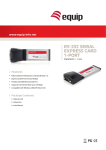 Equip RS232 Serial Port Express Card