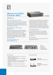 LevelOne Ethernet over VDSL2 Converter (BNC Connection)