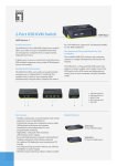 LevelOne 2-Port USB KVM Switch