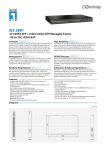 LevelOne 24 100FX SFP + 4 GE Combo SFP Managed Switch -40 ~ 75C