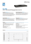 LevelOne 24 FE + 4 GE Combo SFP Managed Switch -40 ~ 75C
