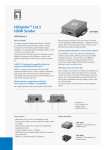 LevelOne HDSpider™ HDMI over Cat.5 Transmitter