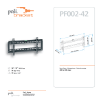 Poli Bracket PF002-42 flat panel wall mount
