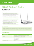 TP-LINK TL-MR3420-V2 Wi-Fi Ethernet LAN router