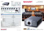 Sharp XG-P560WN data projector