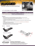 Gamber-Johnson 12" Locking Slide Arm