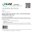InLine 1.8m, USB 2.0 - Micro-B USB, Mini-USB