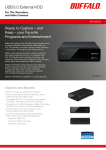 Buffalo Media Hard Drive USB3.0 1.0TB
