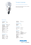 Philips Tornado automatic Spiral energy saving bulb 872790085767201