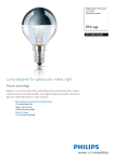 Philips Incand. refl. Crown mirror lam Incandescent lamp 871150001255505