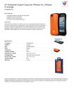 V7 Extreme Guard Case for iPhone 5s | iPhone 5 orange