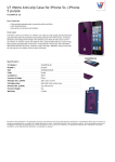 V7 Metro Anti-slip Case for iPhone 5s | iPhone 5 purple