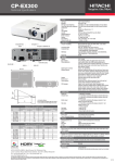 Hitachi CP-EX300 data projector