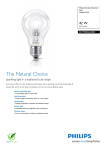 Philips EcoClassic Standard lamp Halogen Bulb 872790083644800