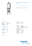 Philips EcoHalo Capsule 230-240V Halogen capsule lamp 872790092056700