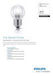 Philips EcoClassic Lustre lamp Halogen lustre bulb 872790093173000
