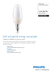 Philips Softone Candle energy saving bulb 872790021190001