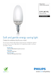 Philips Softone Candle energy saving bulb 872790090294500