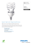 Philips Tornado High Lumen Spiral energy saving bulb 872790080822300