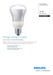 Philips Downlighter Spot energy saving bulb 871150079800810