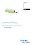 Philips EasyStar Rechargeable Ni-Mh battery CRP756