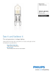 Philips EcoHalo Halogen capsule lamp 872790089366300