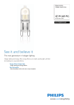 Philips EcoHalo Halogen capsule lamp 872790089372400