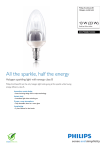 Philips EcoClassic50 Halogen candle bulb 872790080745500