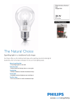 Philips EcoClassic Standard lamp Halogen Bulb 872790025283525