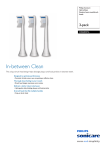 Philips Sonicare HydroClean Standard sonic toothbrush heads HX6003/16