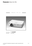 Panasonic PT-VX400 data projector