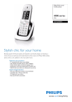 Philips Perfect sound Cordless phone DCTG4900W