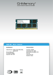 CnMemory 4 GB DDR3 1333 NOTEBOOK