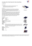 V7 Ultra Slim Folio Stand for iPad, Dark Blue
