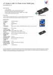 V7 Slide-In USB 3.0 Flash Drive 16GB grey