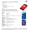 V7 Nano USB 2.0 Flash Drive 16GB Red
