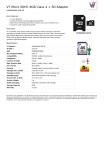 V7 Micro SDHC 8GB Class 4 + SD Adapter